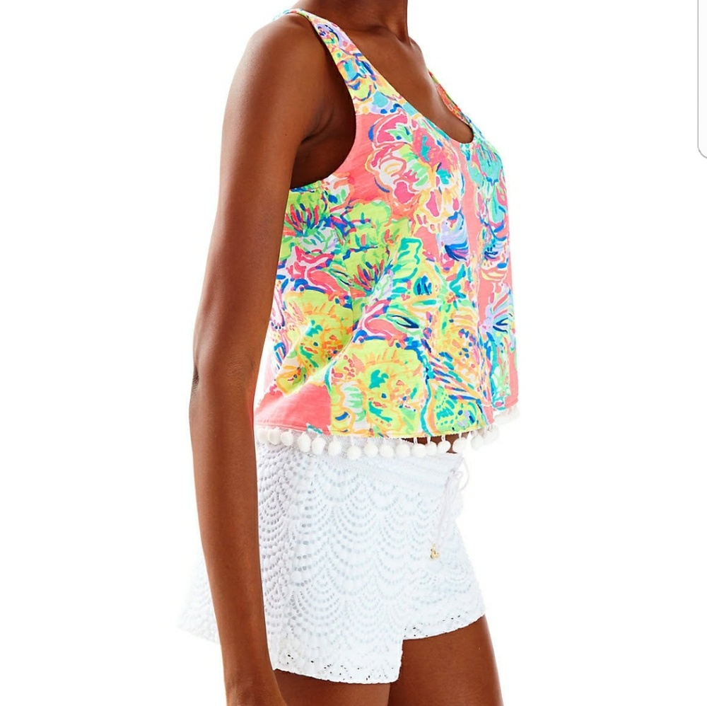Lilly Pulitzer  Shirley top in Coral Reef